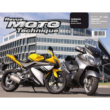 REVUE MOTO TECHNIQUE SUZUKI 650 BURGMAN de 2007 à 2009 - RMT 154 | 9782726892558 |
