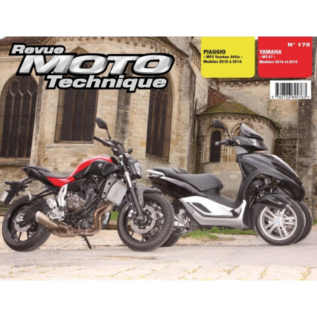 REVUE MOTO TECHNIQUE YAMAHA MT07 de 2014 et 2015 - RMT 175 | 9782726892763 |