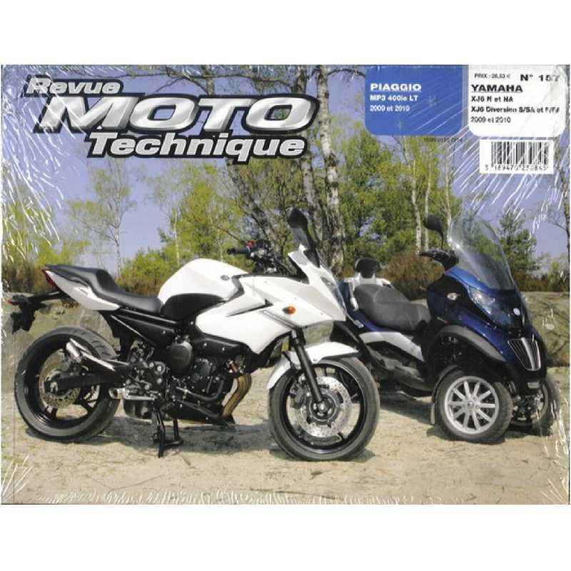 REVUE MOTO TECHNIQUE PIAGGIO MP3 400 de 2009 et 2010 - RMT 157 | 9782726892589 |