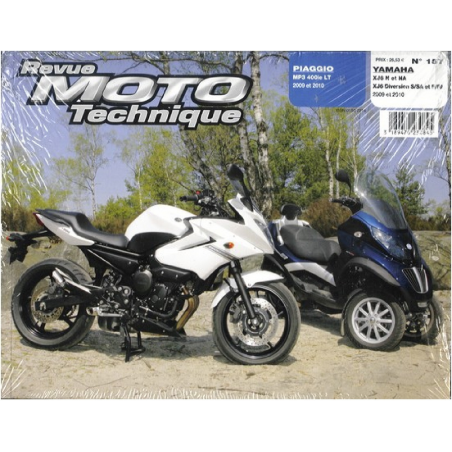 REVUE MOTO TECHNIQUE PIAGGIO MP3 400 de 2009 et 2010 - RMT 157 | 9782726892589 |