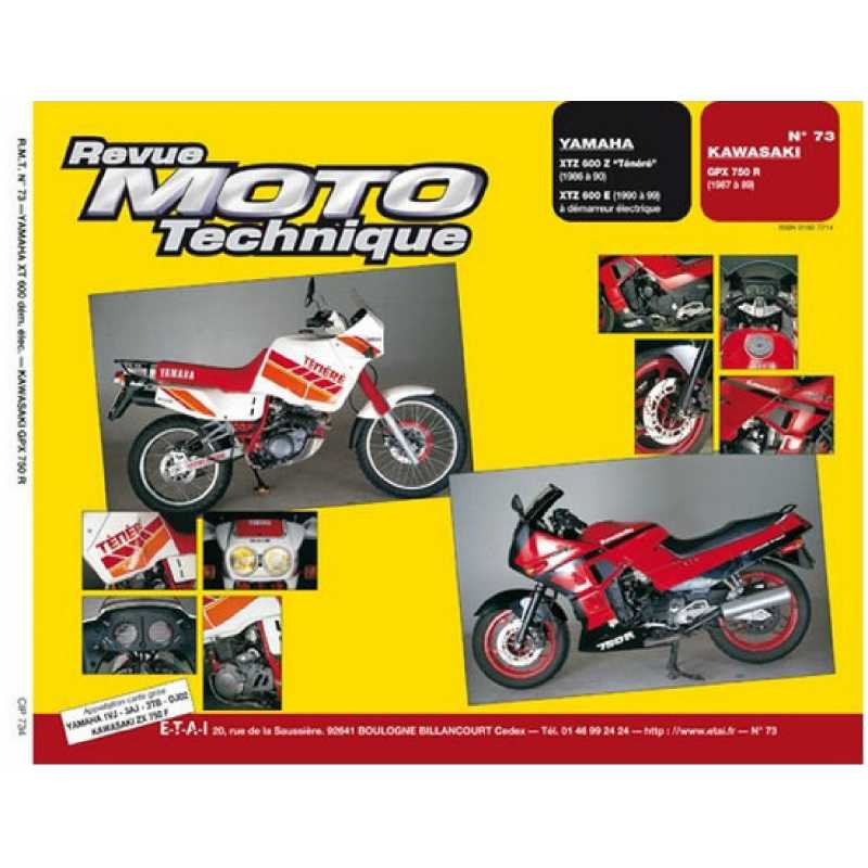 Revue Technique Moto YAMAHA XTZ 600 (1986-2002) | RMT 073 |