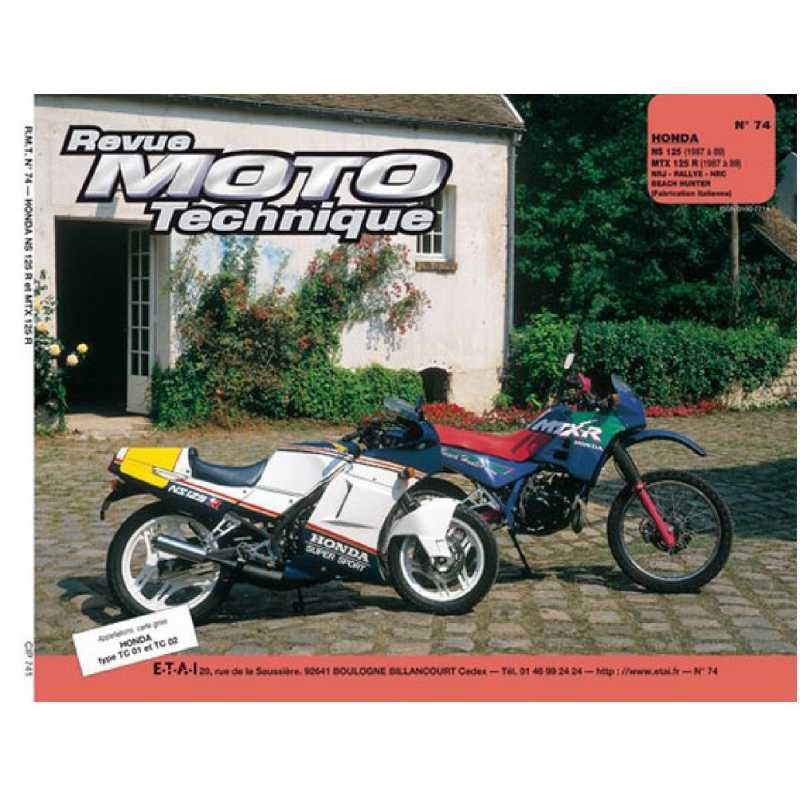 Revue Technique Moto HONDA 125 NS et MTX (1987-1992) | RMT 074 |
