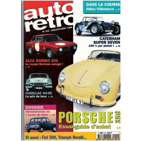 Auto Retro N°212 - Dossier Guide achat Porsche 356 | AUTO RETRO 212 |
