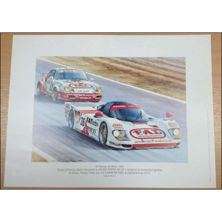 Reproduction des 24 Heures du Mans 1994 PORSCHE, Daniel PICOT | picot94 |