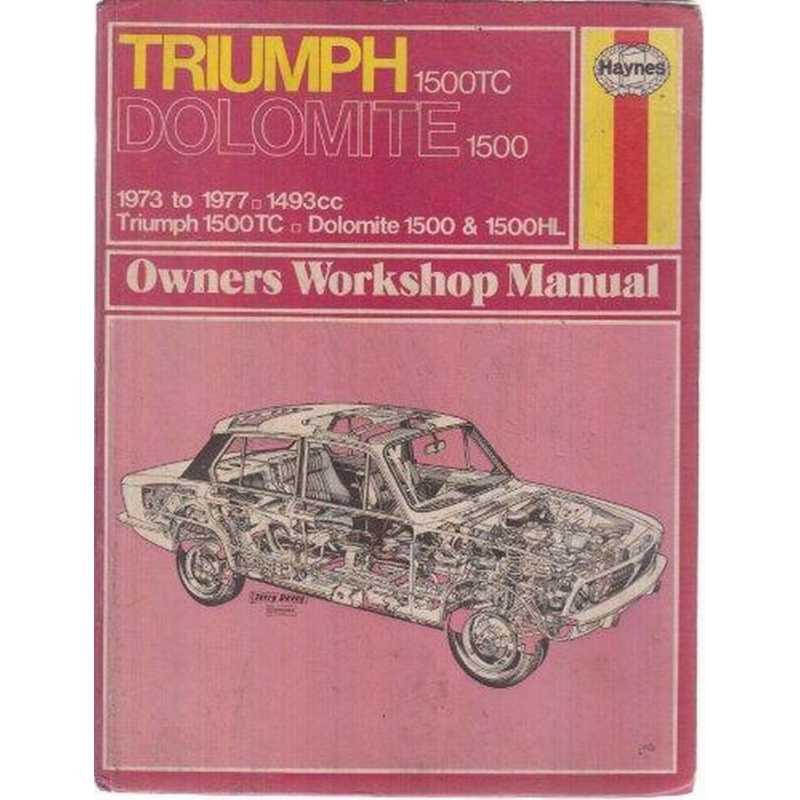 REVUE TECHNIQUE TRIUMPH DOLOMITE 1500 ( 1973 to 1977 ) | 9780856968419 |