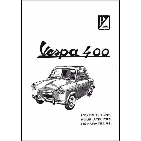 Manuel d'Atelier Vespa 400 | P109 |