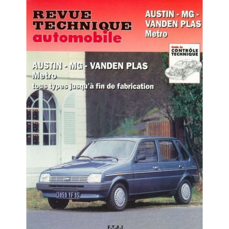 REVUE TECHNIQUE MG METRO (1982 à 1990) - RTA 428 | 9782726842843 |