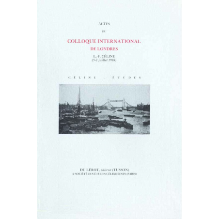 ACTES DU COLLOQUE INTERNATIONAL DE LONDRES 1988 | ACTES COLLOQUES 1988 |