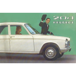 204 PEUGEOT BROCHURE PUBLICITAIRE ORIGINAL 1965 | Brochure Original 204 Peugeot |