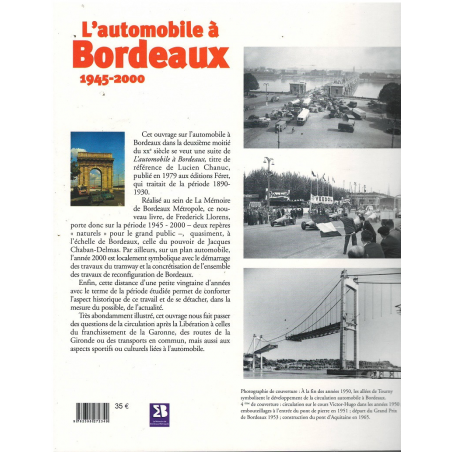 L'automobile à Bordeaux : 1945-2000 De Frédérick Llorens Ed. Confluences | 9782355272349 |