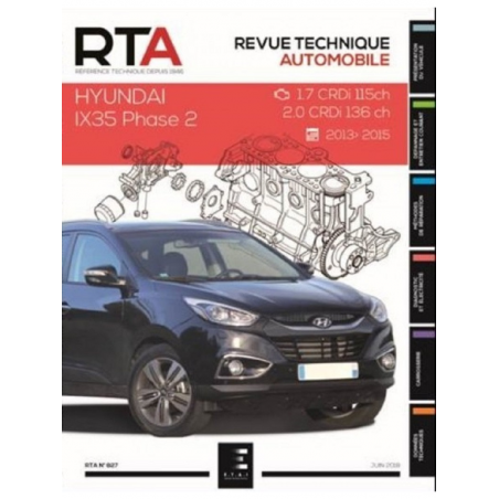 REVUE TECHNIQUE HYUNDAI IX35 PHASE 2 (2013 à ce jour) - RTA 827 | 9791028306243 |