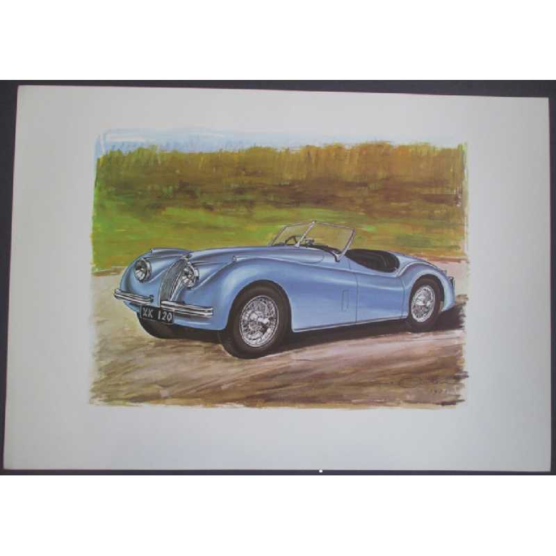 Lithographie JAGUAR XK120 | Litho JAGUAR XK120 |