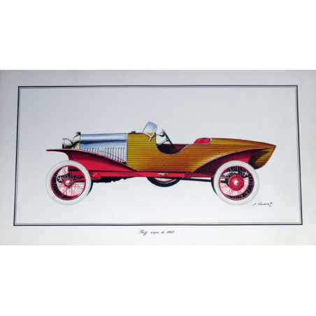 Lithographie SKIFF ACAJOU 1923 | Litho SKIFF ACAJOU 1923 |