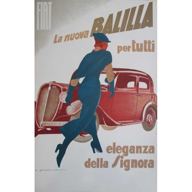 Affiche FIAT - BALILLA | Affiche FIAT - BALILLA |