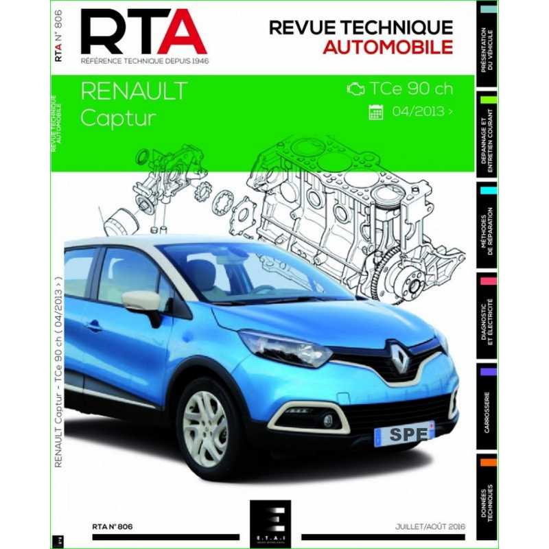 REVUE TECHNIQUE RENAULT CAPTUR 1 PHASE 1 (2013 à 2017) - RTA 836 | 9791028307790 |