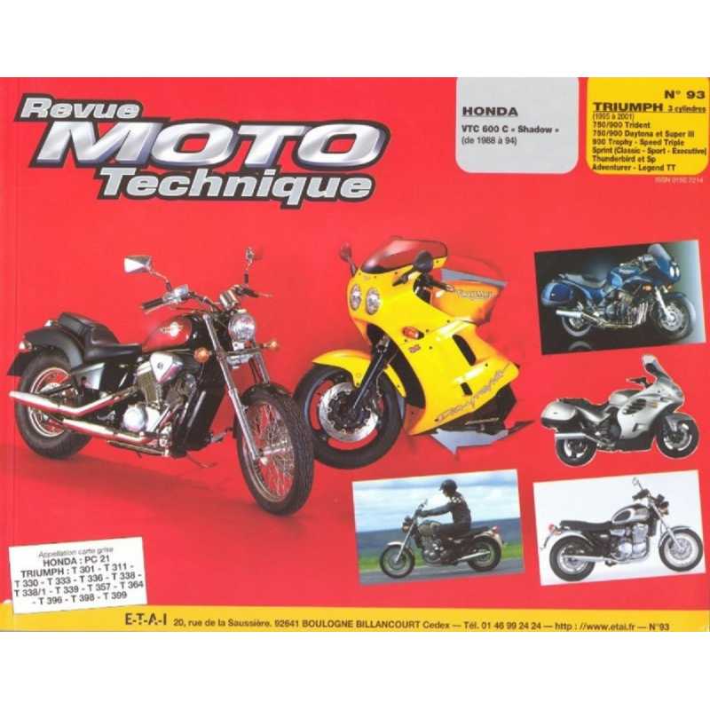 Revue Technique Moto TRIUMPH 3 CYLINDRES (1995-2001) | RMT 093 |