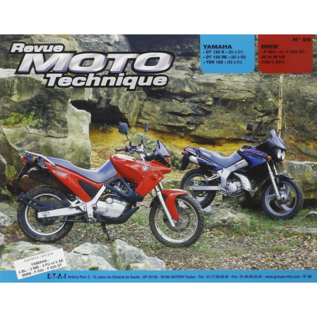 REVUE MOTO TECHNIQUE BMW F650 de 1994 à 2001 - RMT 96 | 9782726891414 |