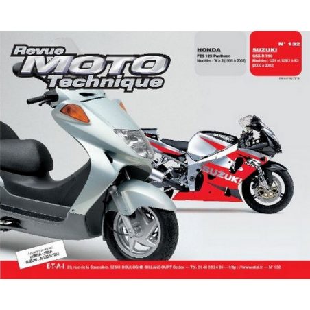 Revue Technique Moto SUZUKI GSX 750 (2000-2003) | RMT 132 |