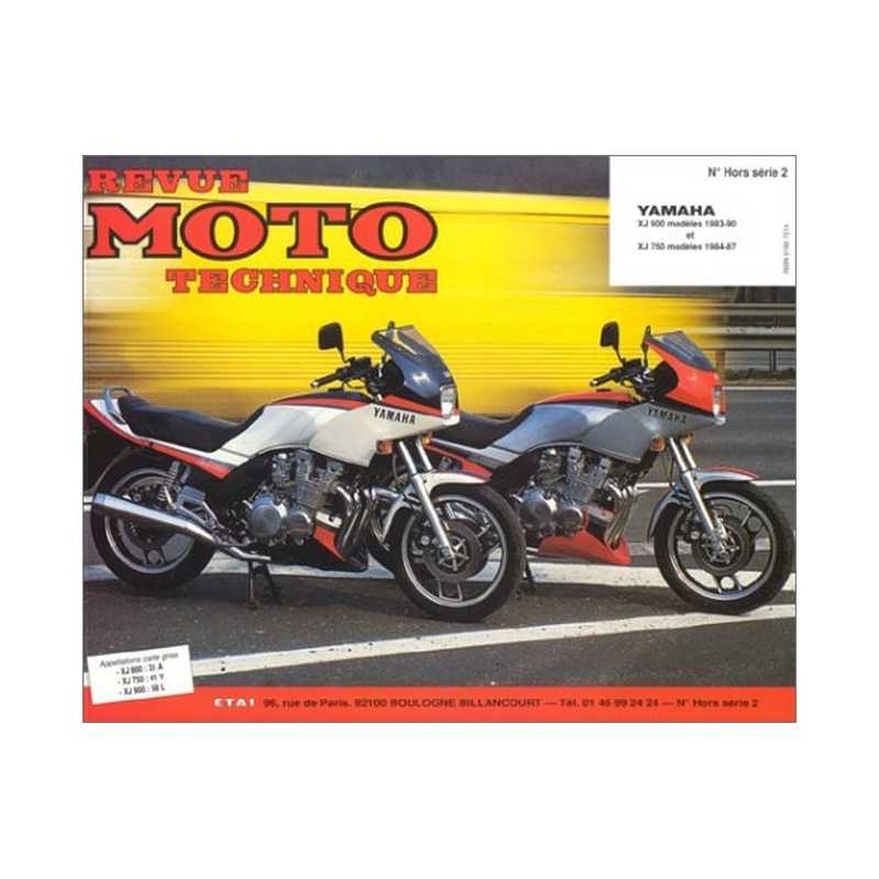 REVUE MOTO TECHNIQUE YAMAHA XJ 750 et XJ 900 de 1983 à 1990 - RMT HS02 | 9782726895016 |