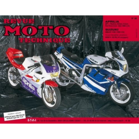 REVUE MOTO TECHNIQUE SUZUKI GSX-R 1100 de 1989 à 1994 - RMT 80 | RMT 80 |