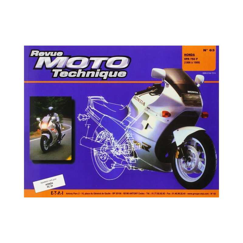 Revue Technique Moto HONDA VFR 750 F (1986-1989) | RMT 063 |