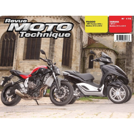 REVUE MOTO TECHNIQUE PIAGGIO MP3 300 de 2012 à 2014 - RMT 175 | 9782726892763 |