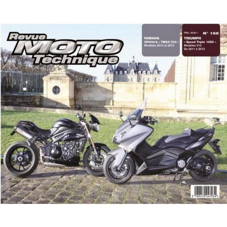 REVUE MOTO TECHNIQUE YAMAHA XP 500 et TMAX 530 de 2012 et 2013 - RMT 168 | 9782726892695 |