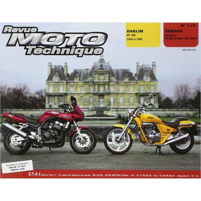 REVUE MOTO TECHNIQUE DAELIM VT 125 de 1998 et 1999 - RMT 113 | 9782726891575 |