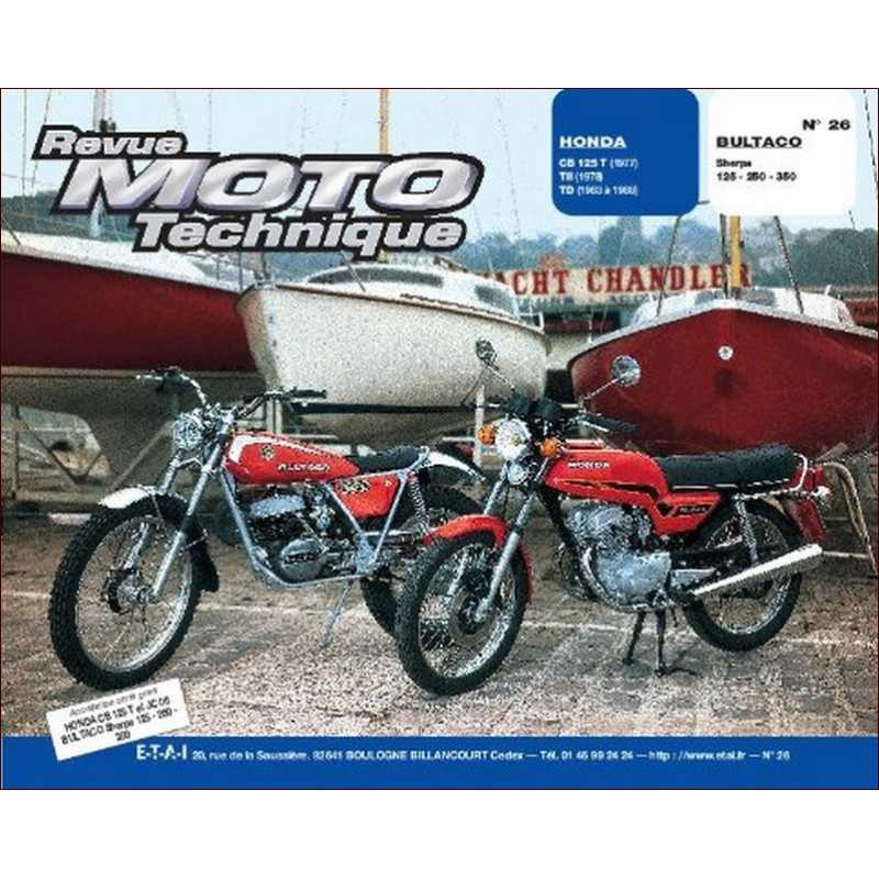 Revue Technique Moto HONDA CBR 125 (1977-1988) | RMT 026 |