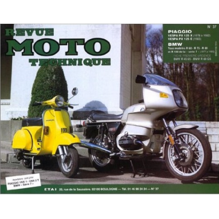 REVUE MOTO TECHNIQUE PIAGGIO VESPA 125 de 1978 à 1993 - RMT 37 | 9782726891193 |
