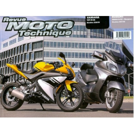 REVUE MOTO TECHNIQUE YAMAHA YZF 125 de 2008 et 2009- RMT 154 | 9782726892558 |