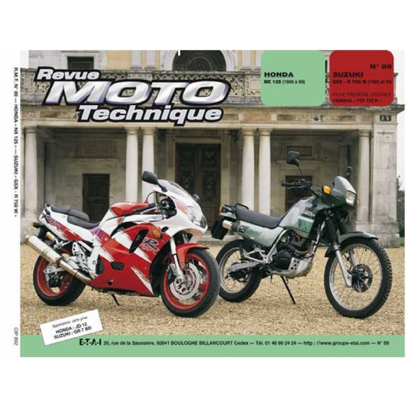 REVUE MOTO TECHNIQUE HONDA NX 125 de 1989 à 1999 - RMT 89 | RMT 089-OCCASION |