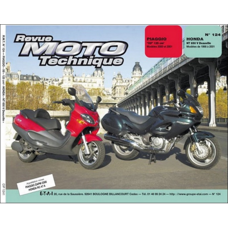 Revue Technique Moto HONDA NT 650 DEAUVILLE (1998-2001) | RMT 124 |