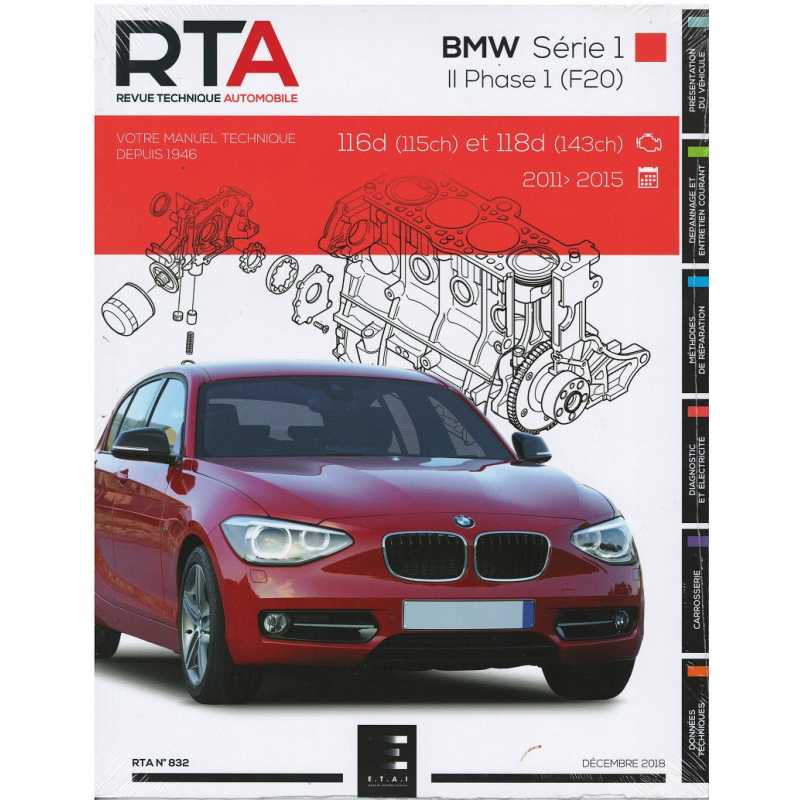 REVUE TECHNIQUE BMW SERIE 1 Phase 1 (2011 à 2015) - RTA 832 | 9791028306298 |