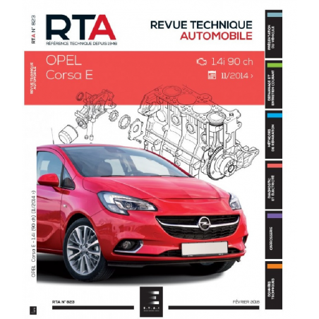 REVUE TECHNIQUE Opel Corsa V (E) (2014 - 2019) - RTA 823 | RTA 823 |