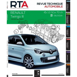REVUE TECHNIQUE RENAULT TWINGO 3 (2014 à 2020 ) - RTA 816 | 9791028306113 | 2