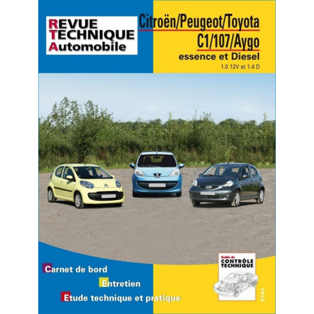 REVUE TECHNIQUE PEUGEOT 107 (2005 à 2008) - RTA B701 | 9782726870150 |