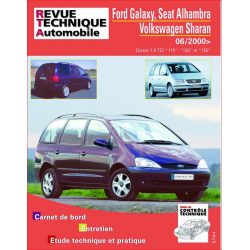REVUE TECHNIQUE VOLKSWAGEN SHARAN 1 phase 2 Diesel (2000 à 2010) - RTA B732 | 9782726873250 | 2