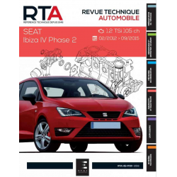 REVUE TECHNIQUE SEAT IBIZA 4 PHASE 2 Essence (2012 à 2016) - RTA HS23 | 9791028306052 | 2