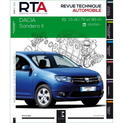 REVUE TECHNIQUE DACIA SANDERO 2 PHASE 1 Diesel (2012 à 2017) - RTA 800 | 9782726879153 | 2