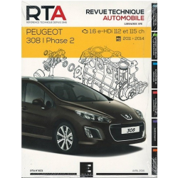 REVUE TECHNIQUE PEUGEOT 308 1 phase 2 (2011 à 2014) RTA 803 | 9782726801659 | 2