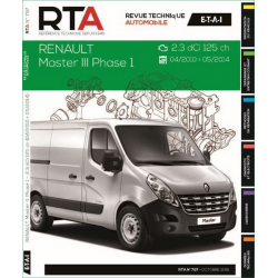 REVUE TECHNIQUE RENAULT MATSER III PHASE 1 de 2010 à 2014 - RTA B797 | 9782726879757 | 2