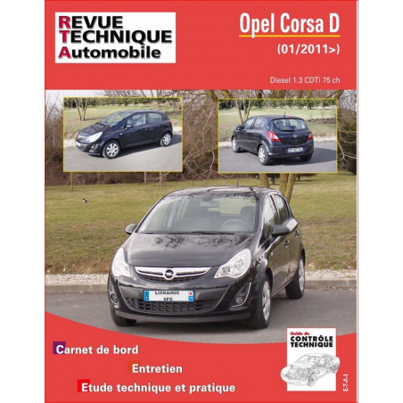 REVUE TECHNIQUE OPEL CORSA DIESEL depuis 2011 - RTA B774 | 9782726877456 |