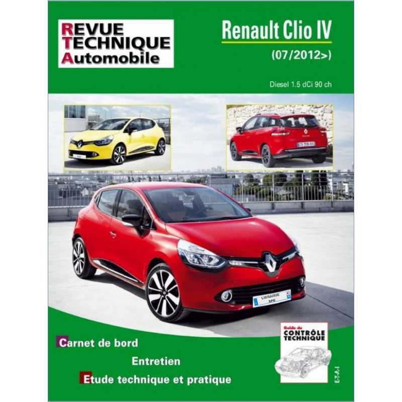 REVUE TECHNIQUE RENAULT CLIO 4 PHASE 1 Diesel (2012 à 2016) - RTA B783 | 9782726878354 |