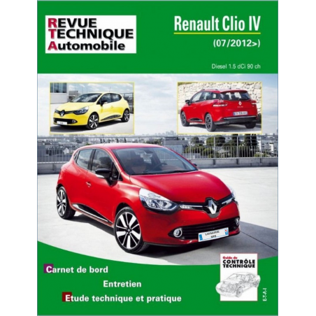 REVUE TECHNIQUE RENAULT CLIO 4 PHASE 1 Diesel (2012 à 2016) - RTA B783 | 9782726878354 |