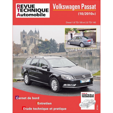 REVUE TECHNIQUE VOLKSWAGEN PASSAT 6 Diesel (2010 à 2014) - RTA B781 | 9782726878156 |