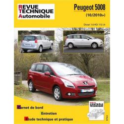 REVUE TECHNIQUE PEUGEOT 5008 1 PHASE 1 Diesel (2009 à 2013) - RTA B770 | 9782726877050 | 2