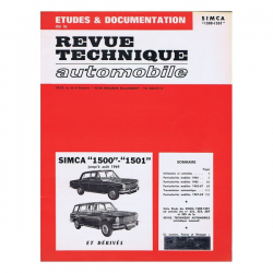 RTA 221/253/269/285 Simca 1500 - 1501 et dérivés -08/1969 | RTA221 | 2