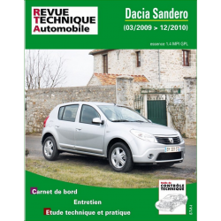 REVUE TECHNIQUE Dacia Sandero I (2009 - 2011) 1.4 GPL - RTA B761 | RTA B761 | 2