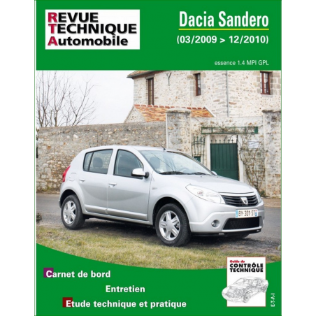 REVUE TECHNIQUE DACIA SANDERO 1 (2008 à 2012) - RTA B761 | 9782726876152 |